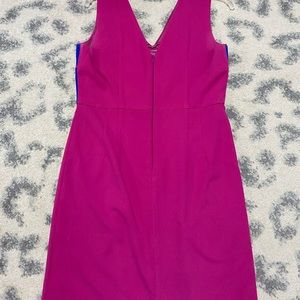 Minuet Hot pink and blue mini dress